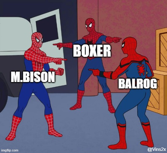 Boxer balrog or m.bison who is who